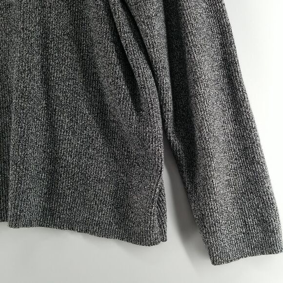 Karen Scott Sweater Women's Size 3X Knit Long Sleeve Grey Black 100% Cotton - Picture 7 of 8